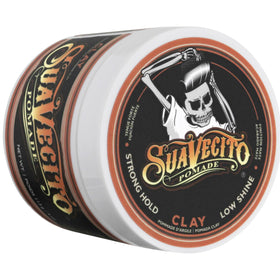 Suavecito label and ingredient panel highlighting product info and usage tips