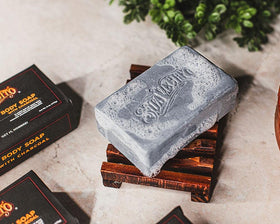 Suavecito soap lather on hand demonstrating effective foaming and cleanse
