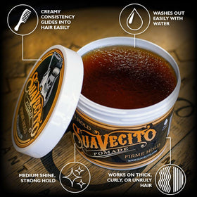 Suavecito close-up of creamy texture for easy application benefit