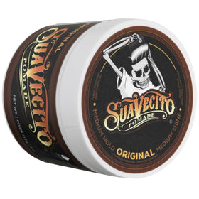 Suavecito three-pack stacked packaging showing value and convenience