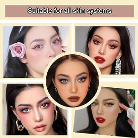 SUBAOQI lifestyle image of evening eye makeup showing luminous shimmer and long-wear benefit
