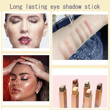 SUBAOQI texture swatch on skin revealing creamy shimmer finish and smooth blendability benefit