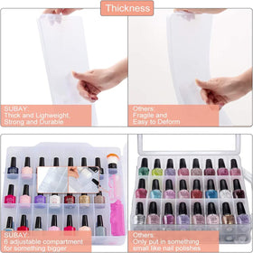 SUBAY close-up of adjustable dividers demonstrating customizable fit