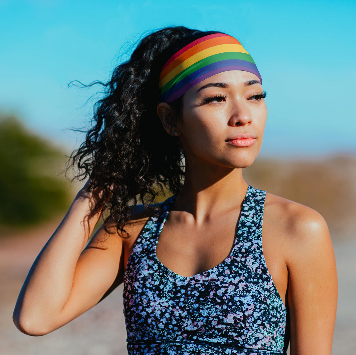 Suddora headband beside a ruler showing 3.5 inch coverage and sizing benefit
