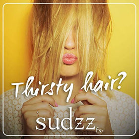 SUDZZFX AquaFix before and after hair showing improved smoothness and shine