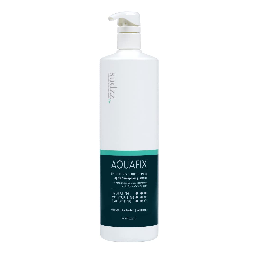 SUDZZFX AquaFix front bottle showing label and size for clear identification and benefit