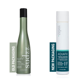 SUDZZFX AquaFix conditioner texture close-up showing creamy hydration