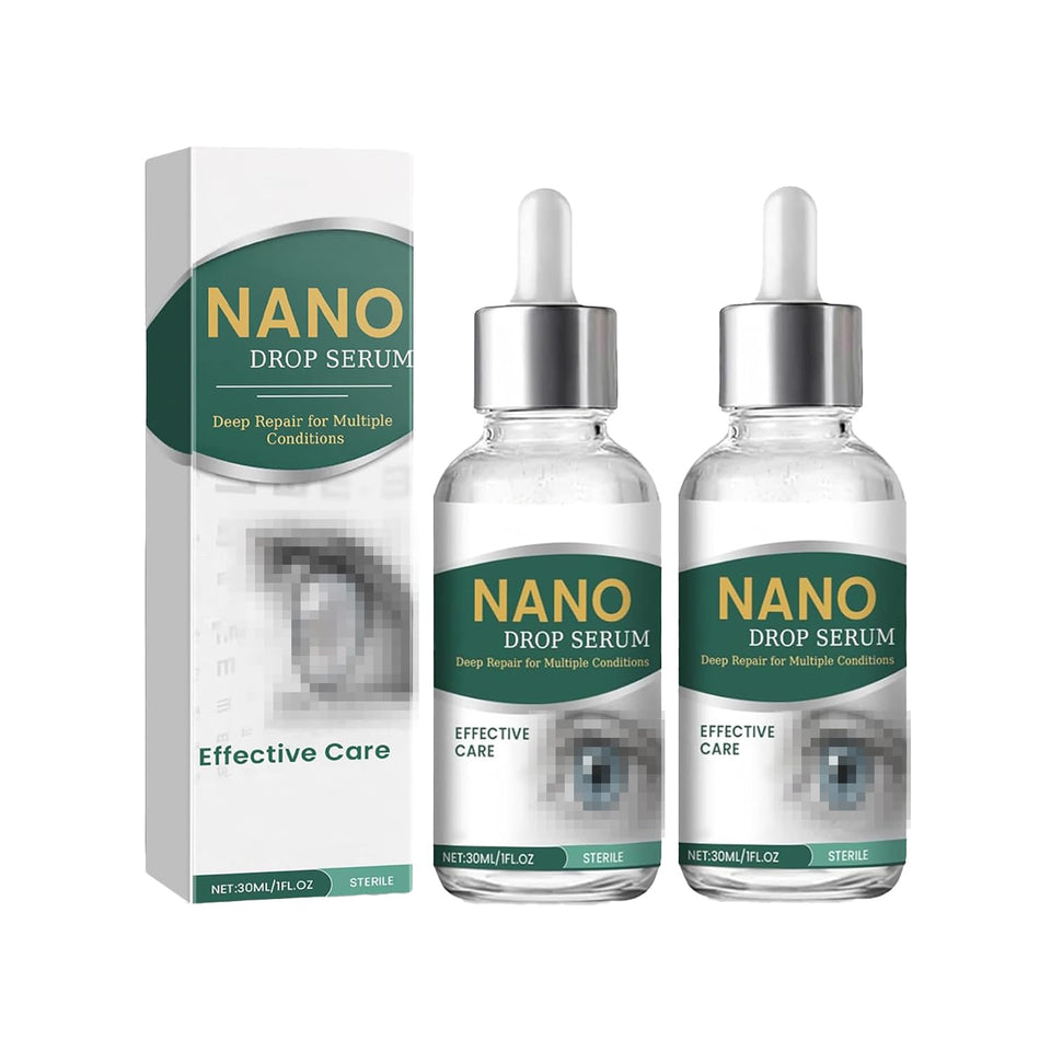 Sufiibtly Optifusion front packaging showing two nano drop serum vials for fast relief