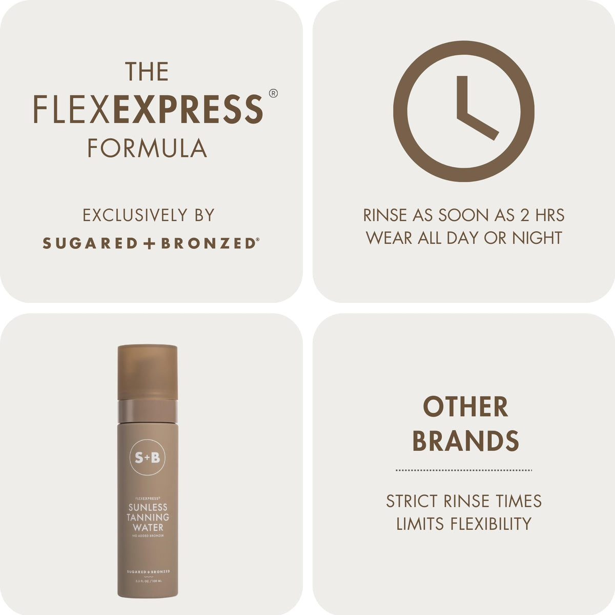 SUGARED + BRONZED botanical ingredients highlighting hydrating benefits