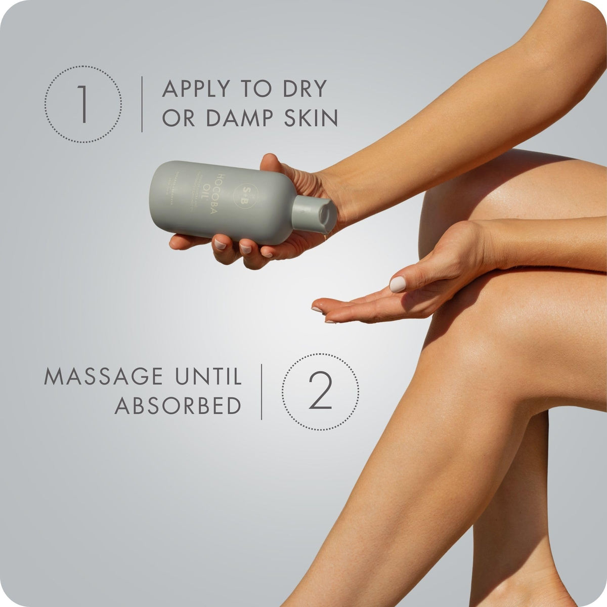 SUGARED + BRONZED oil texture close-up displaying silky jojoba and coconut glide for fast absorption