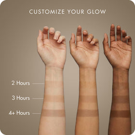 SUGARED + BRONZED displayed with makeup showcasing routine-friendly use
