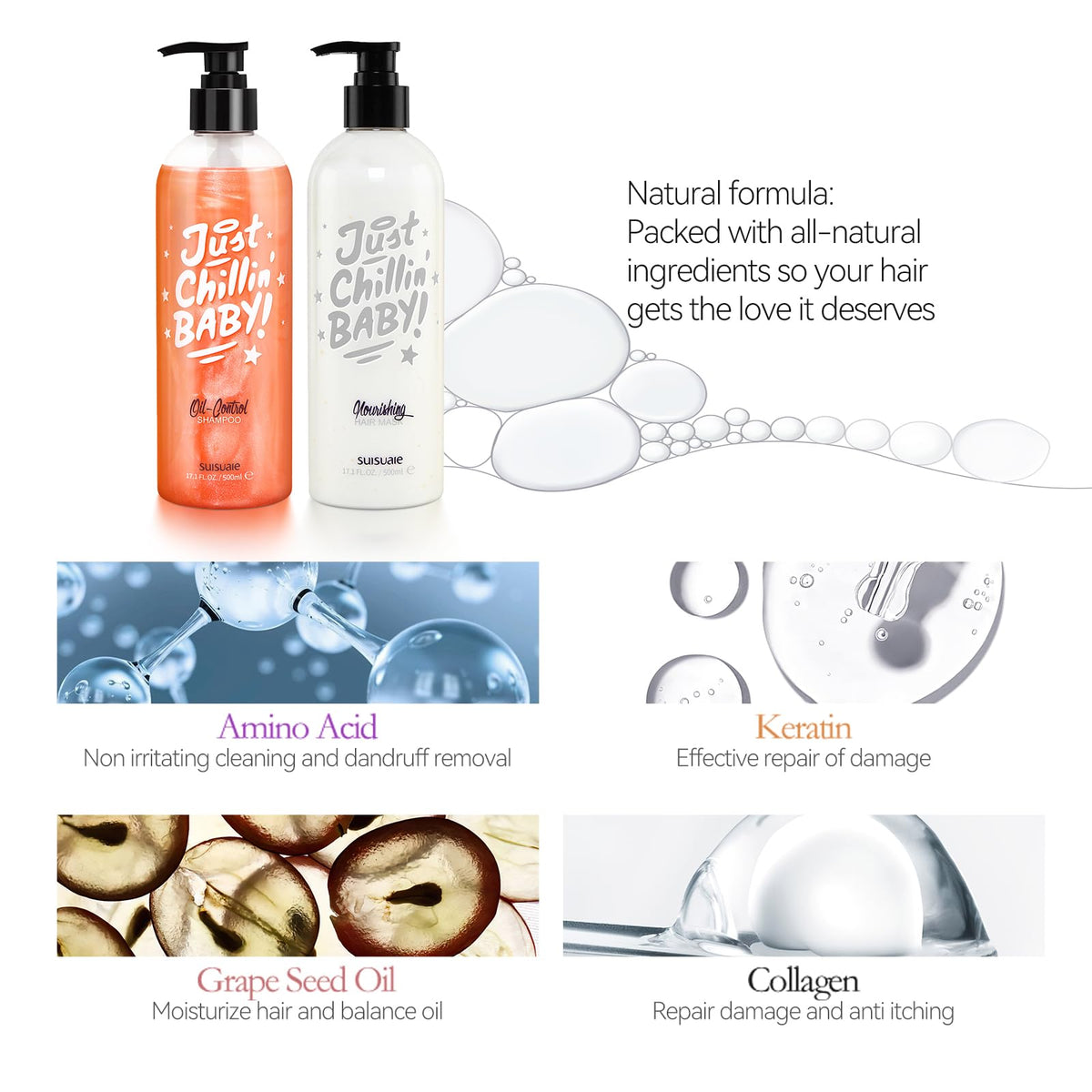 Suisuaie conditioner pour texture highlighting moisturizing finish