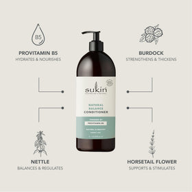 Sukin conditioner held in hand to show 33.82 oz size and value benefit