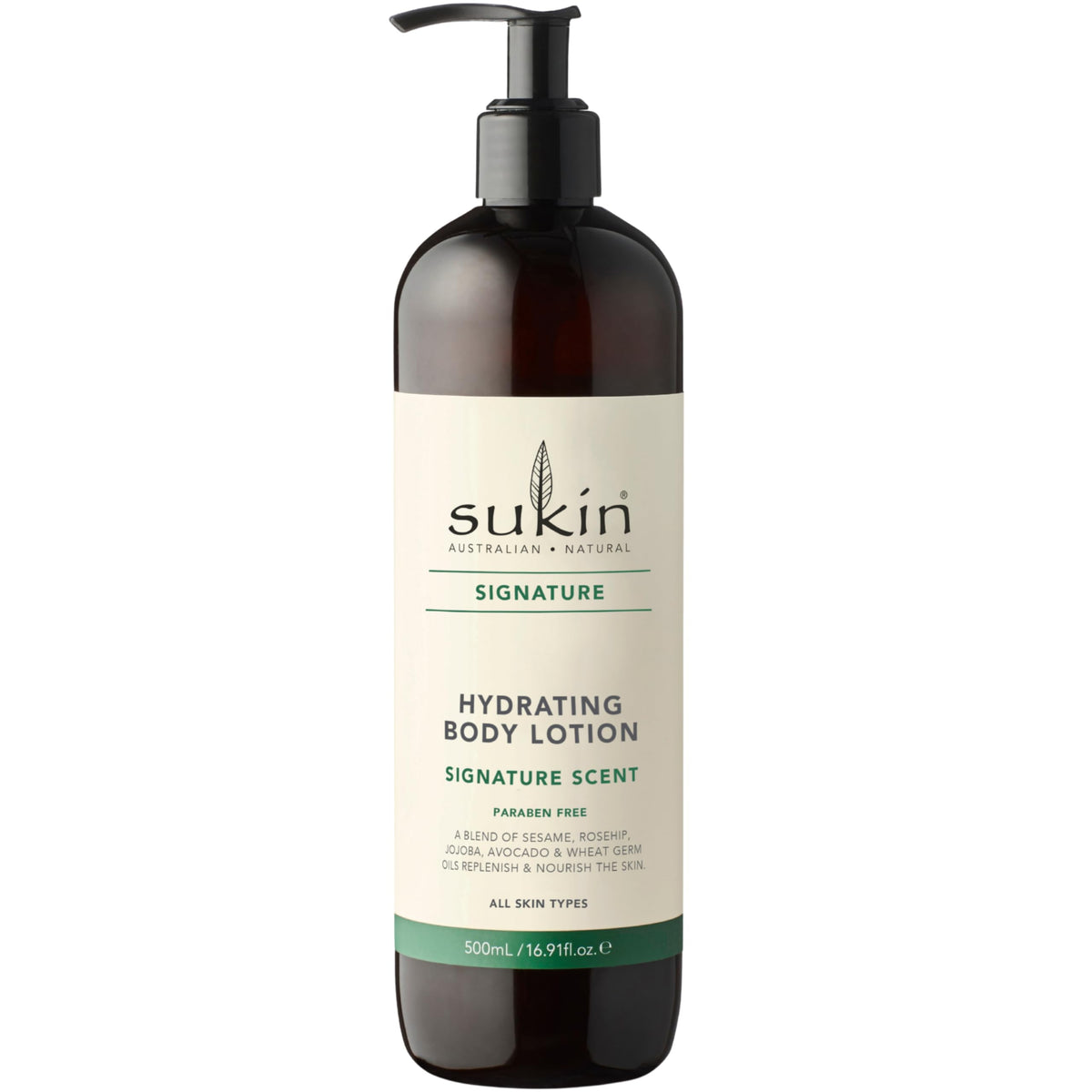Sukin front bottle showing full label and brand for clear product recognition and benefit