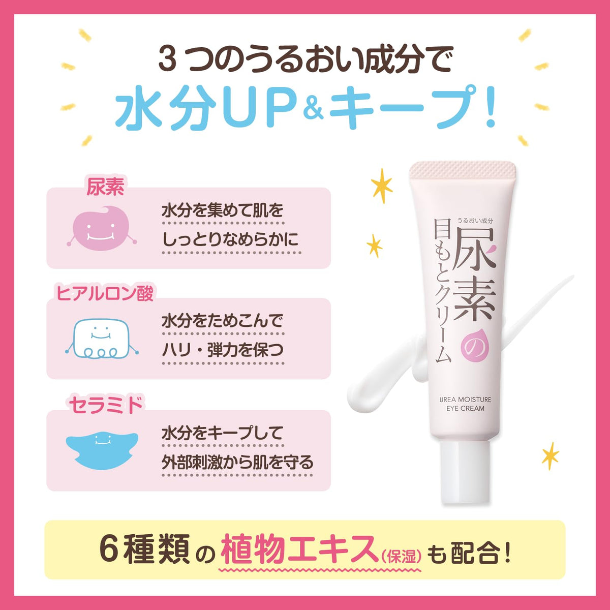 すこやか素肌 ingredient label highlighting urea for targeted hydration