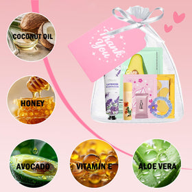 Sulily chiffon gift bags filled with mini-sets for elegant party-ready presentation