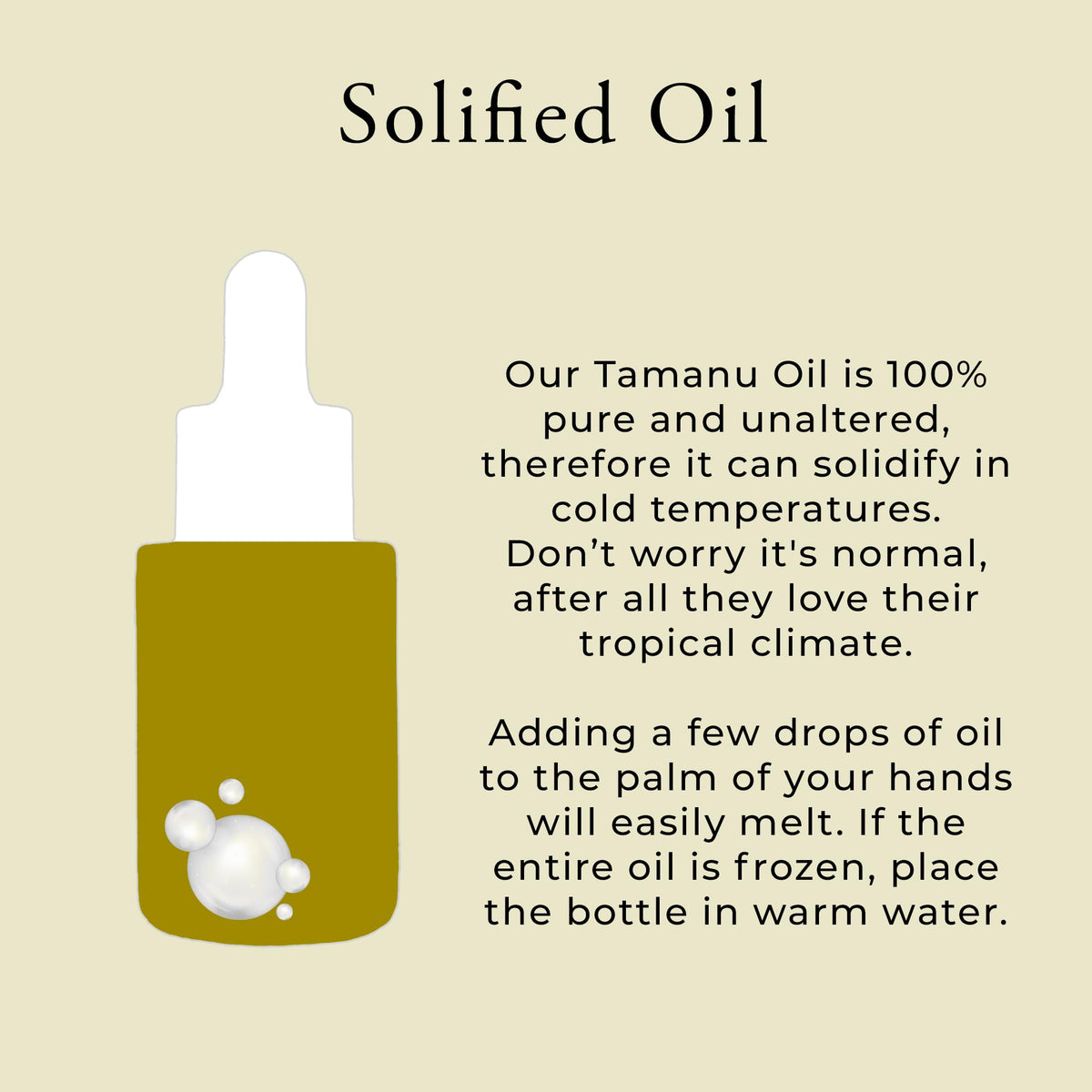 Sulina Shop tamanu oil massaged into scalp showing nourishment and scalp care benefit