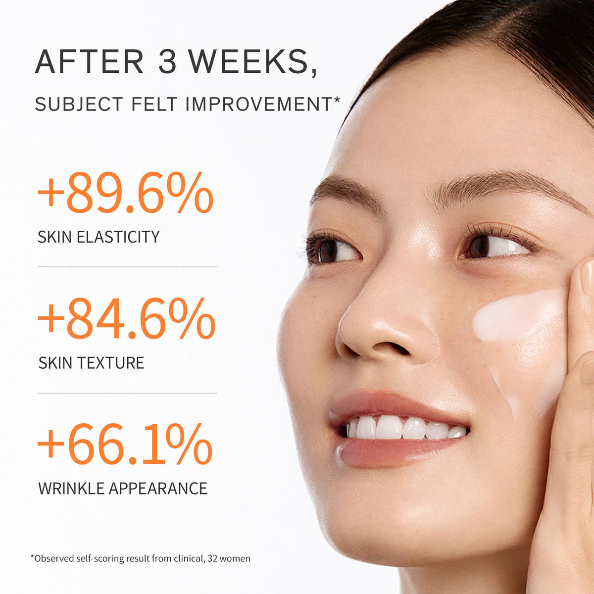 Sulwhasoo cream on fingers demonstrating smooth spreadability and quick absorption