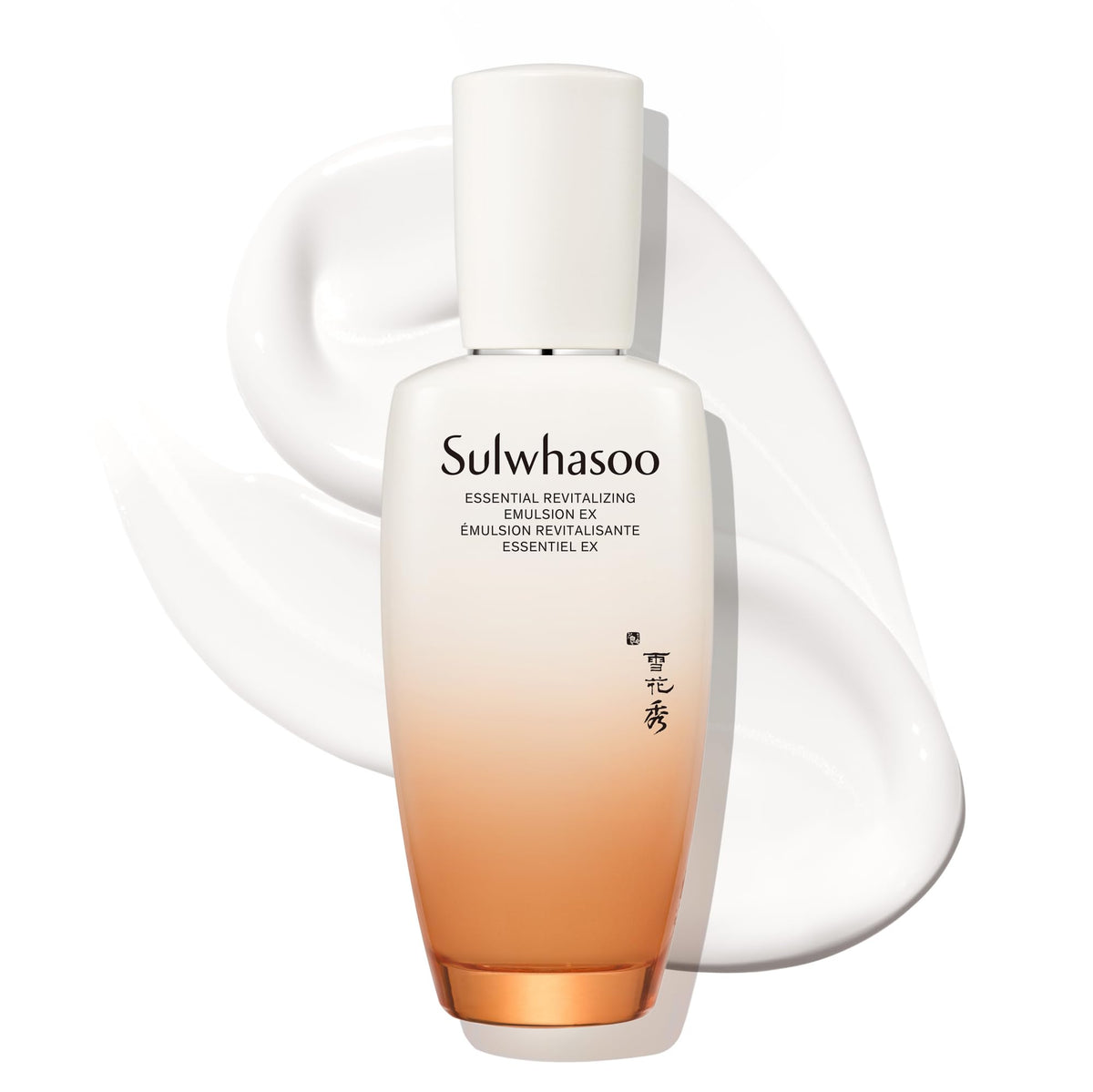Sulwhasoo emulsion front packaging shows product and benefits