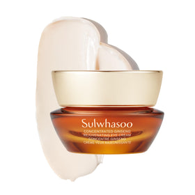 Sulwhasoo eye cream front jar showing elegant packaging and premium benefit