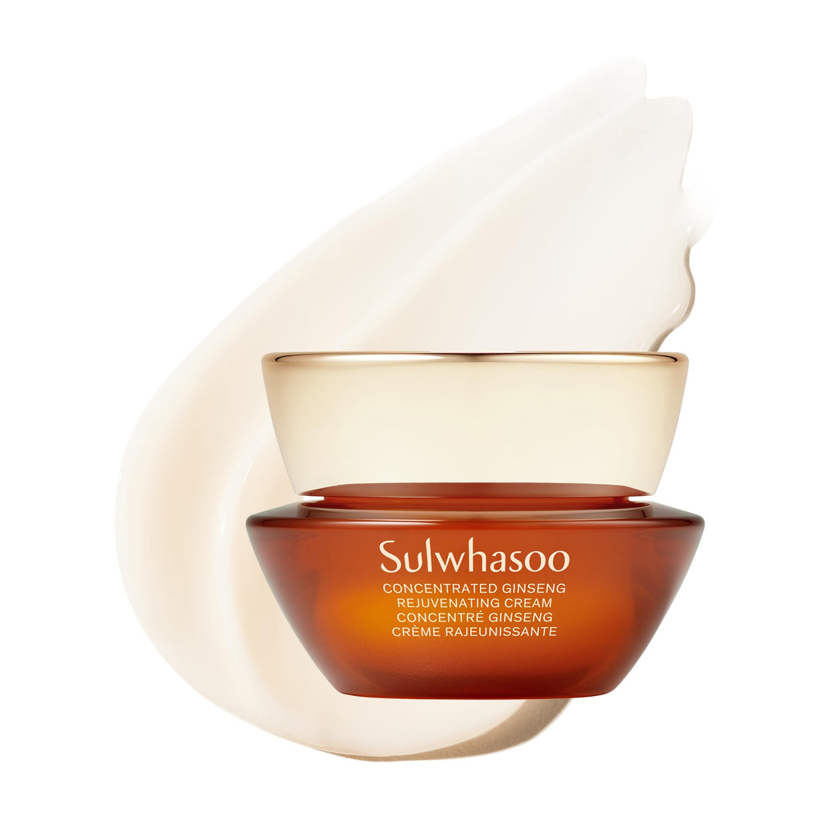 Sulwhasoo jar front view showing premium cream packaging and elegant presentation