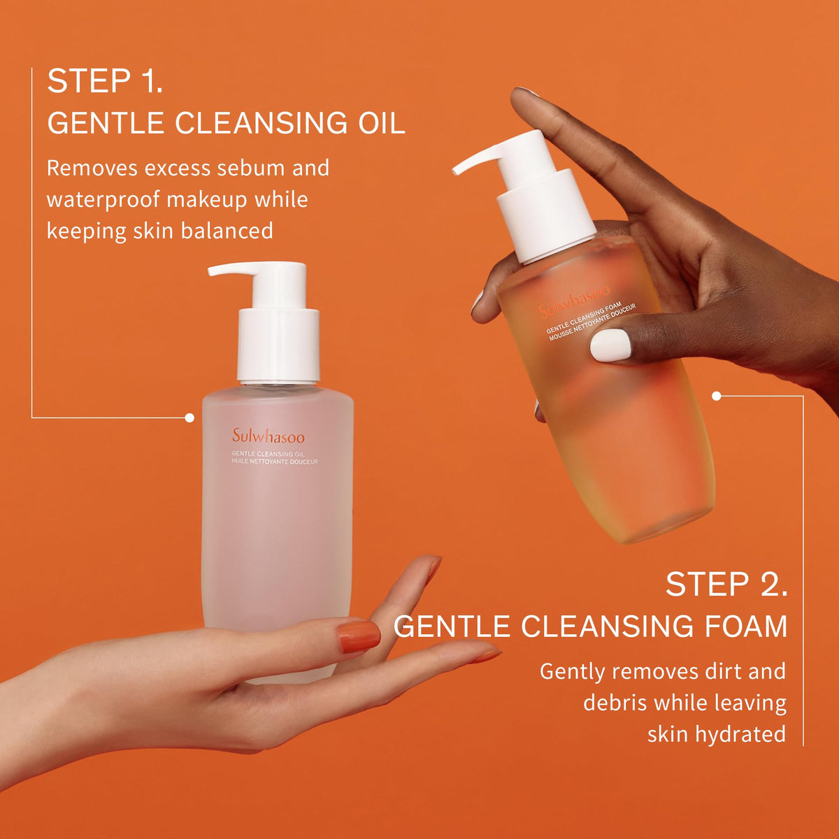 Sulwhasoo bottle on bathroom counter in routine setting showing prep-for-skincare benefit