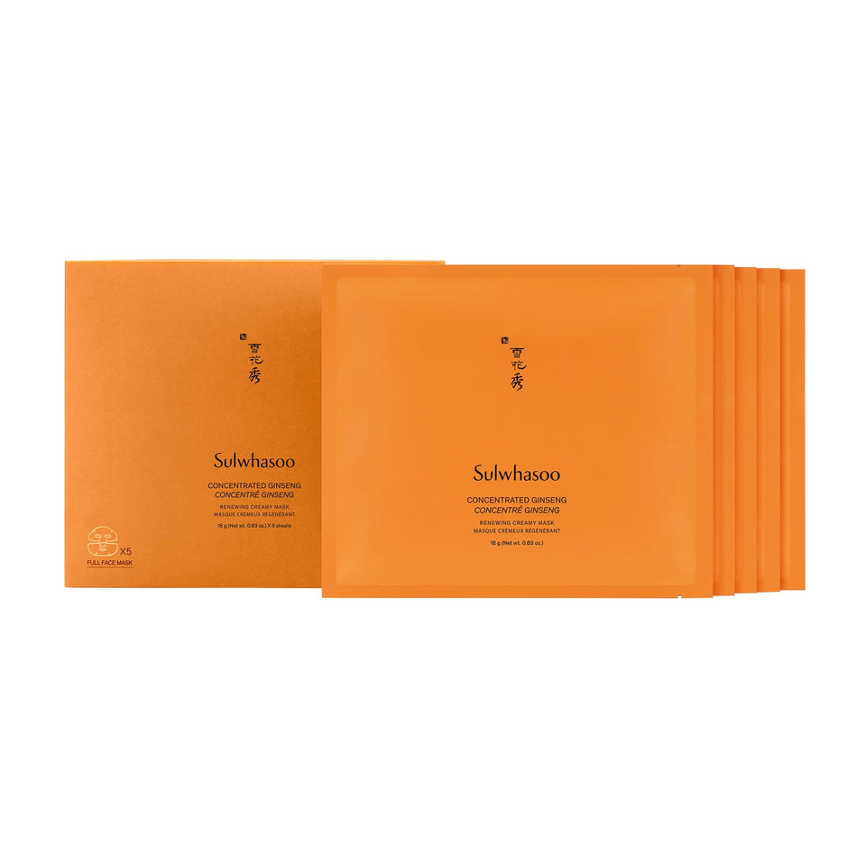 Sulwhasoo front packaging showing mask pack and branding benefit: quick nourishment