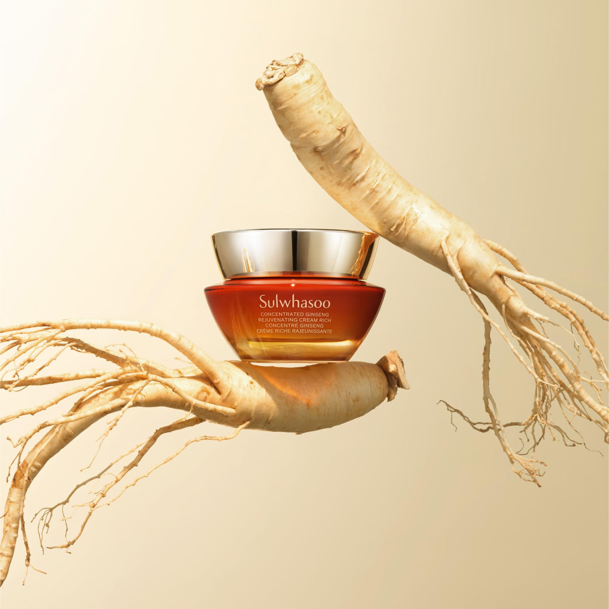 Sulwhasoo lifestyle bathroom counter scene showing daily routine luxury and care