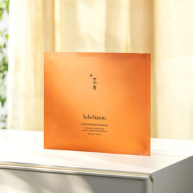 Sulwhasoo double-wrapping sheet demonstration showing secure fit and no dripping benefit