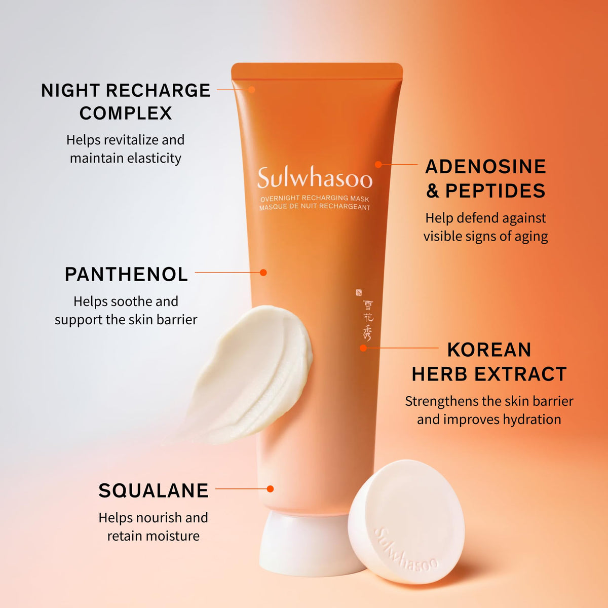Sulwhasoo jar beside nightstand showing routine use and restful skin benefit