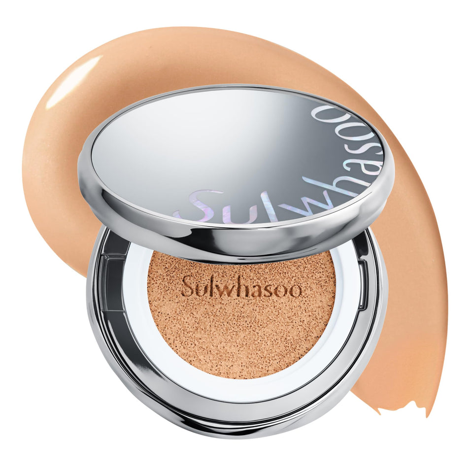 Sulwhasoo compact front view showing sleek design and sun protection benefit