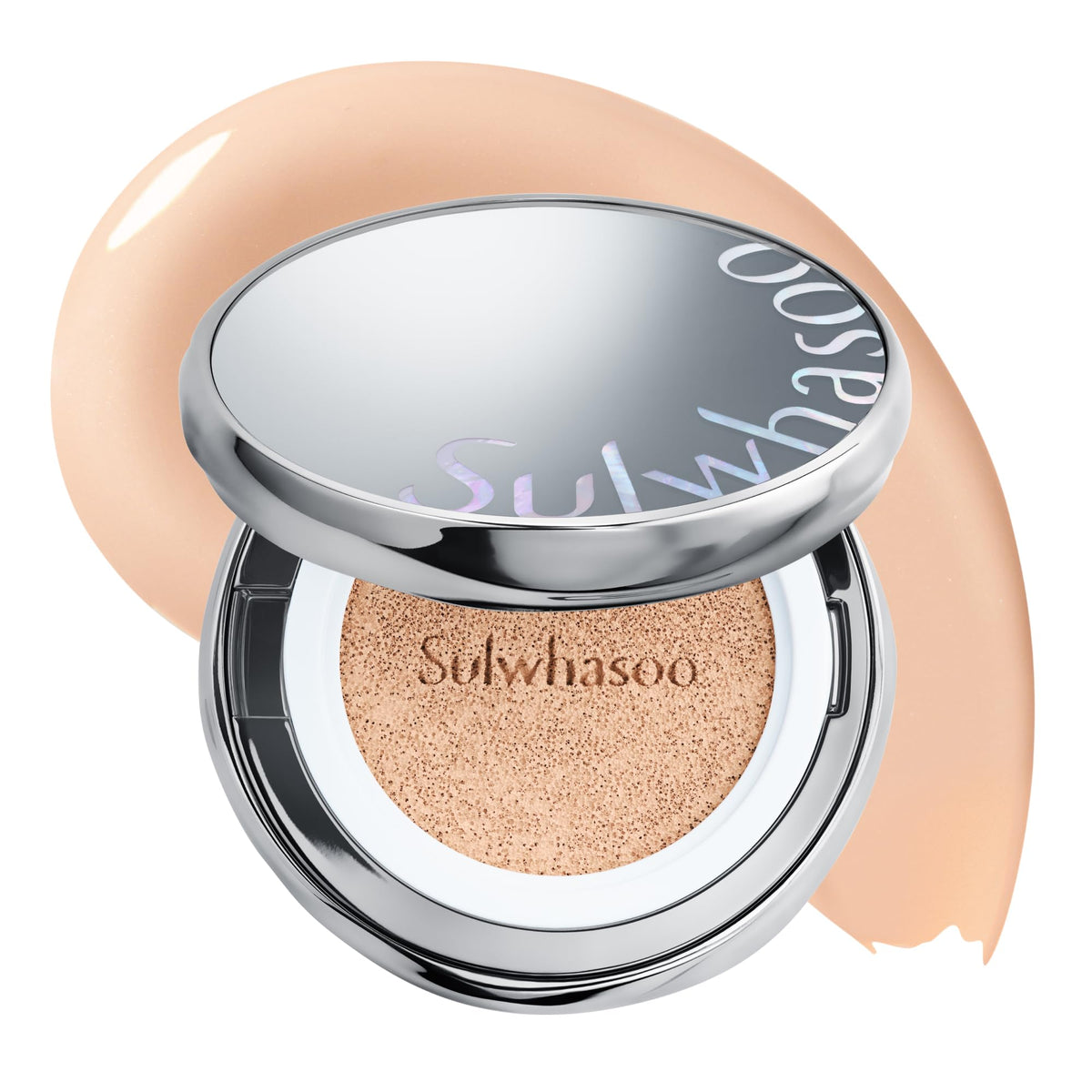 sulwhasoo front packaging showing compact and product benefit of refined coverage