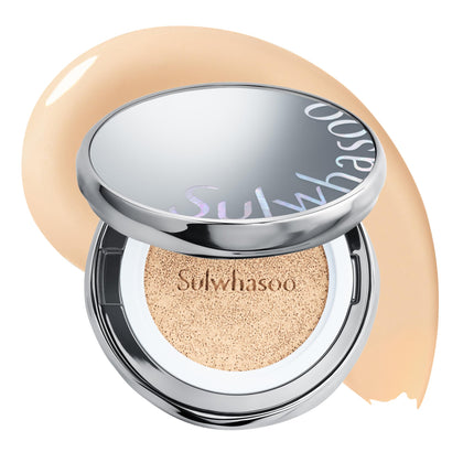 Sulwhasoo compact front packaging showing product and shade, perfect for travel