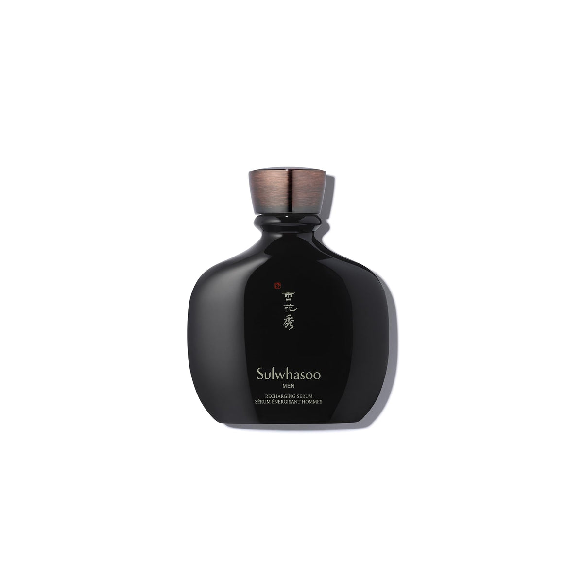 Sulwhasoo bottle front view showing packaging and study of rejuvenating benefits