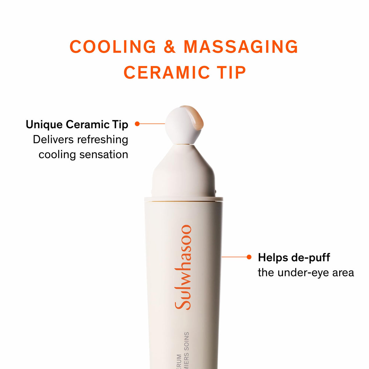 Sulwhasoo serum texture on fingertip illustrating lightweight absorption