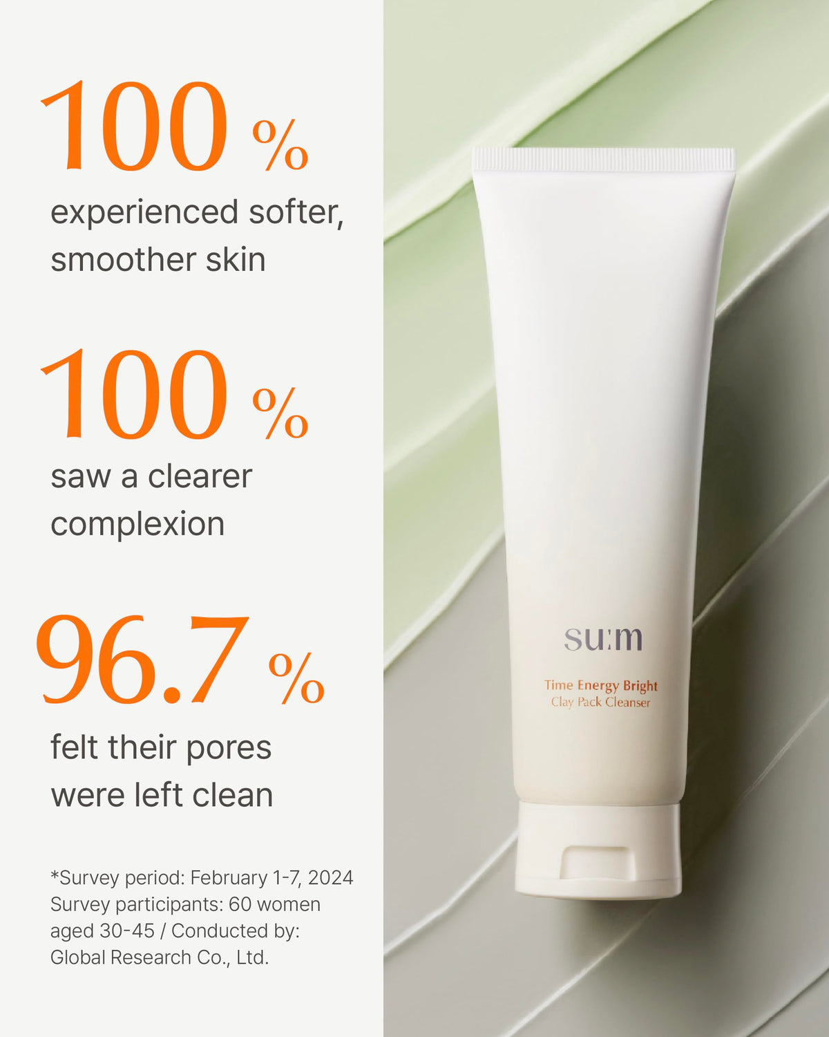 SU:M product in bathroom routine lifestyle scene conveying daily cleansing simplicity