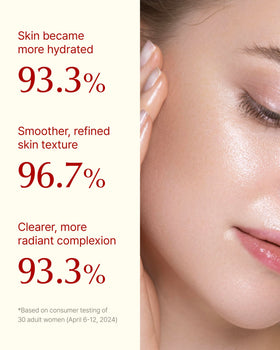 SU:M texture close-up highlighting lightweight liquid for fast absorption