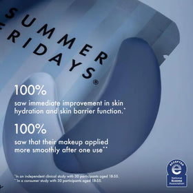 Summer Fridays before and after under-eye comparison showing refreshed look
