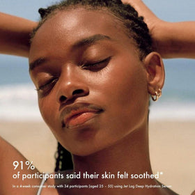 Summer Fridays before and after hydration visual showing improved skin plumpness