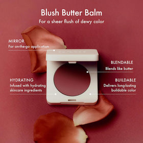 Summer Fridays open balm texture swipe illustrating creamy, blendable finish