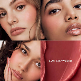 Summer Fridays texture swipe showing dewy finish and blendability for smooth color payoff
