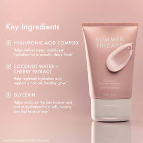 Summer Fridays product being dispensed onto hand showcasing how the gel spreads and layers