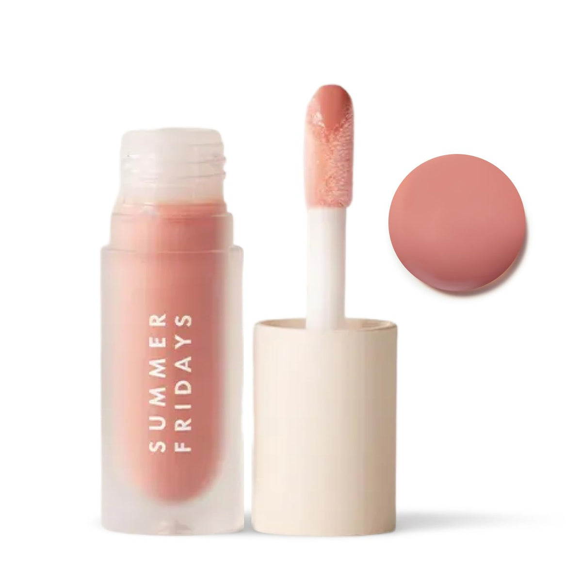 Summer Fridays front packaging showing Bare Sand shade and benefit of glossy finish