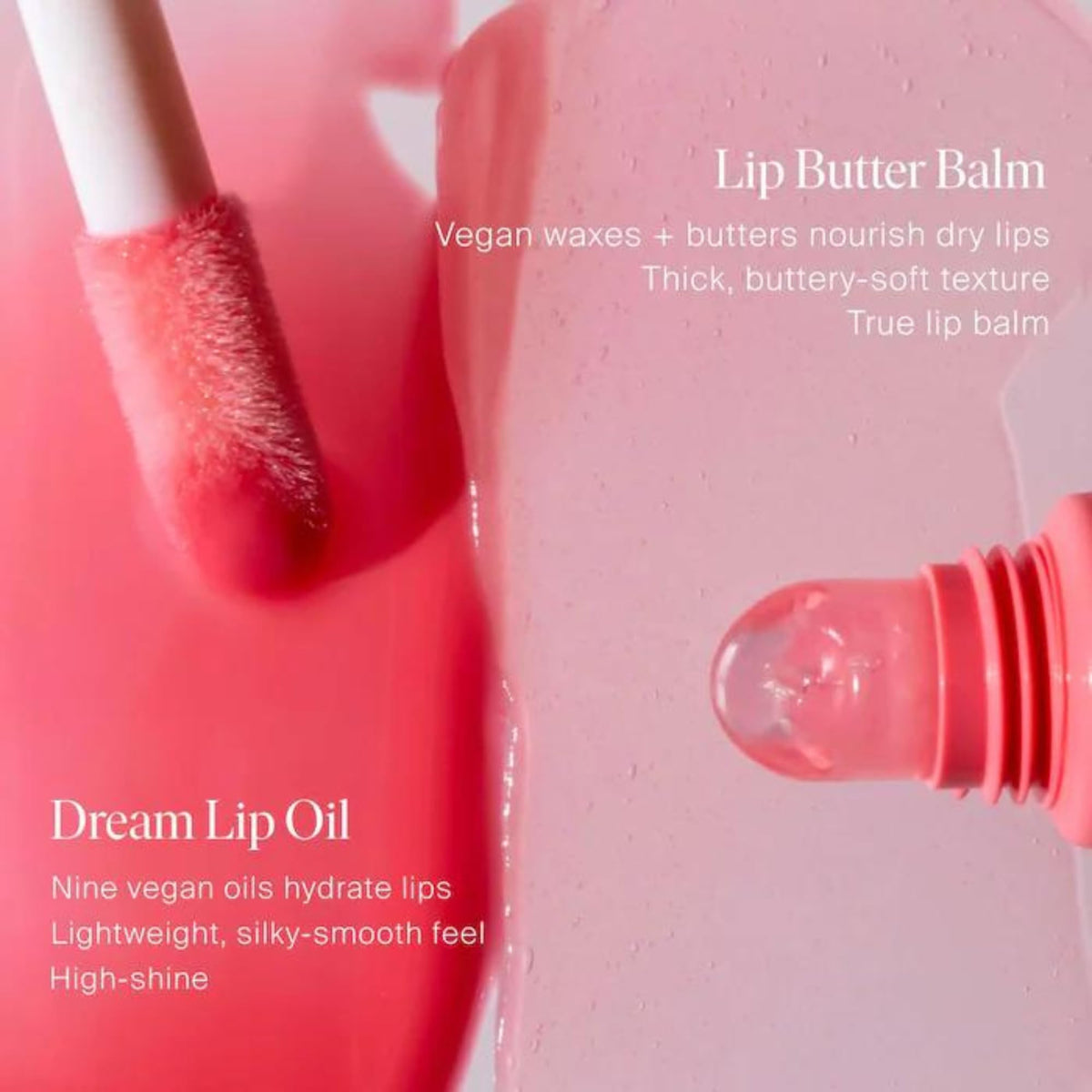 Summer Fridays ingredients visual with plant oils and vitamin E for nourishment