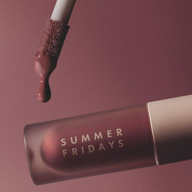 Summer Fridays on-model lifestyle shot demonstrating natural glossy sheen for everyday wear