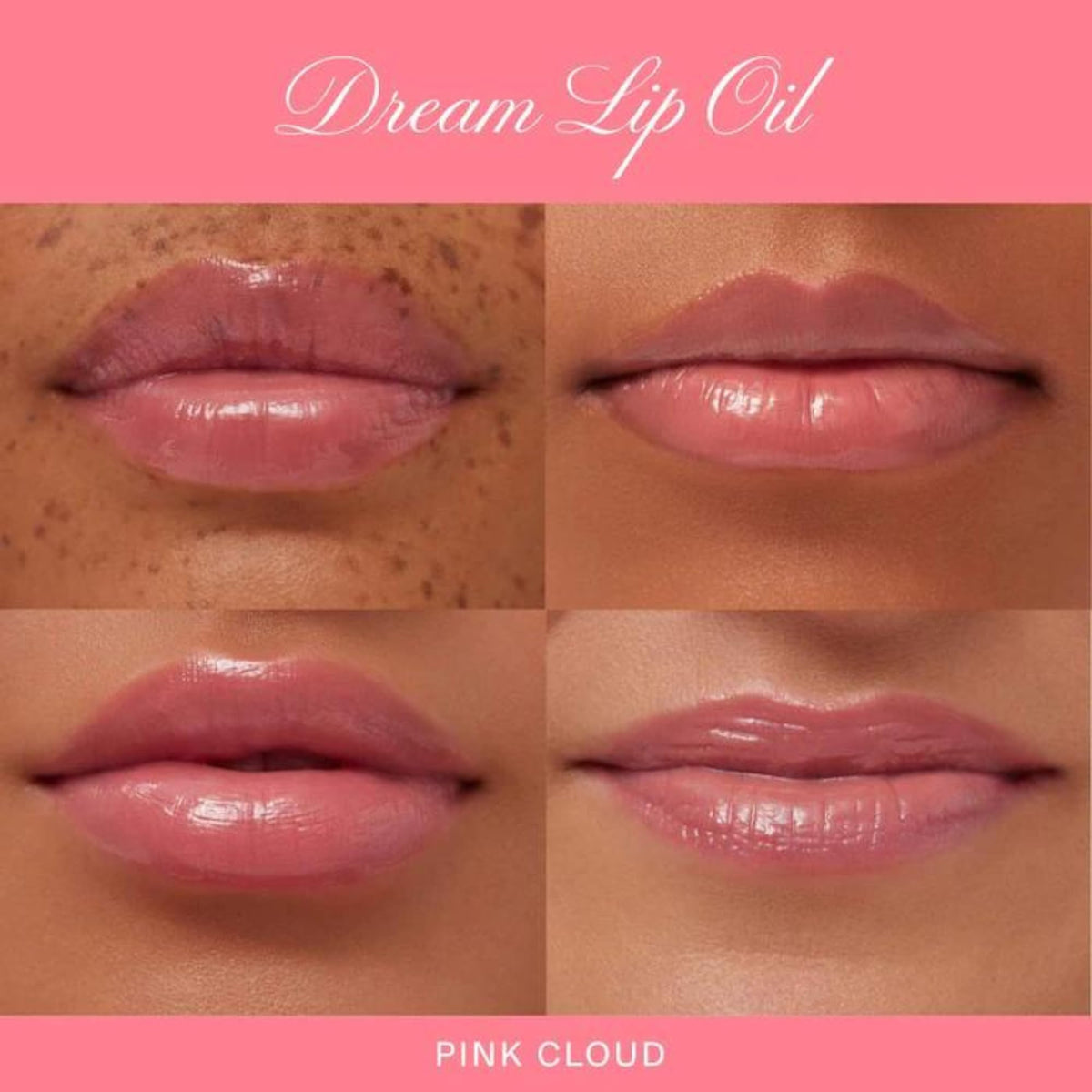 Summer Fridays on model lips showing Pink Cloud tint and soft shine