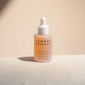 Summer Fridays dropper releasing oil, shows lightweight texture and easy application benefit