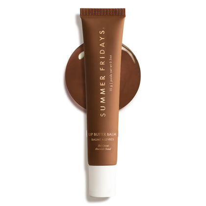 Summer Fridays front packaging showing Hot Cocoa tint and compact size benefit