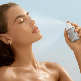 Summer Fridays bottle held in hand showing travel-size convenience benefit