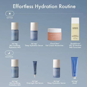Summer Fridays conceptual before and after to show improved skin texture